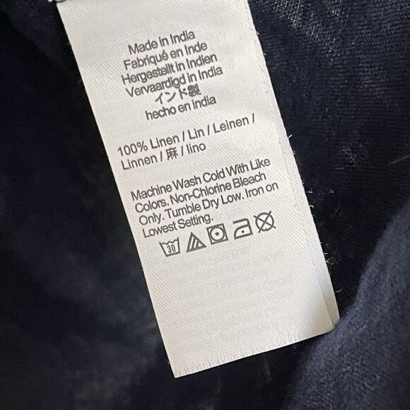 J. Crew Baird McNutt Irish Linen Wren Slim Fit Button Down Shirt Size 4 Coastal - Picture 5 of 6